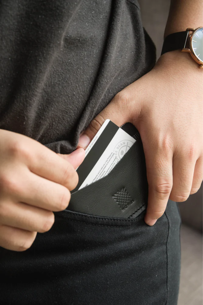 Abra (Sky Blue) Leather Card Holder - Image 4