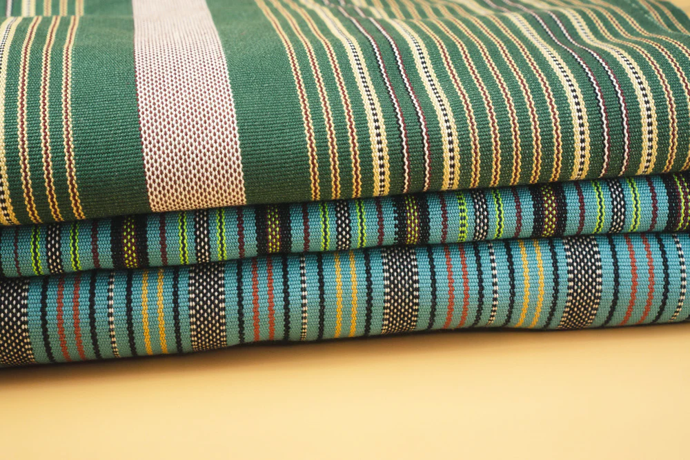 Blue Green Cotton Fabric - Image 3